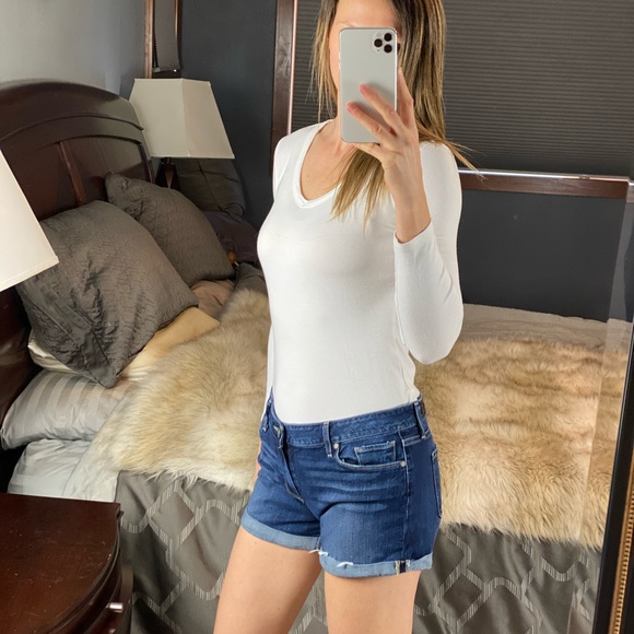 Paige ‘Jimmy Jimmy Short’ Rolled Cuff Denim, Size 29 - Picture 5 of 16